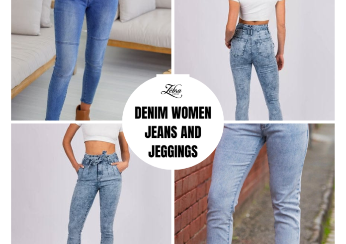 Denim women jeans and jeggings